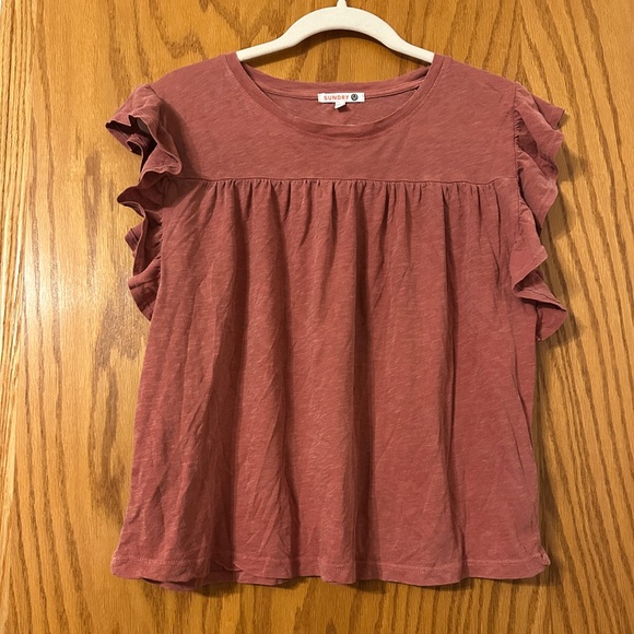 Sundry Flutter Sleeve Tee - Size 1 (S) - Picture 1 of 12